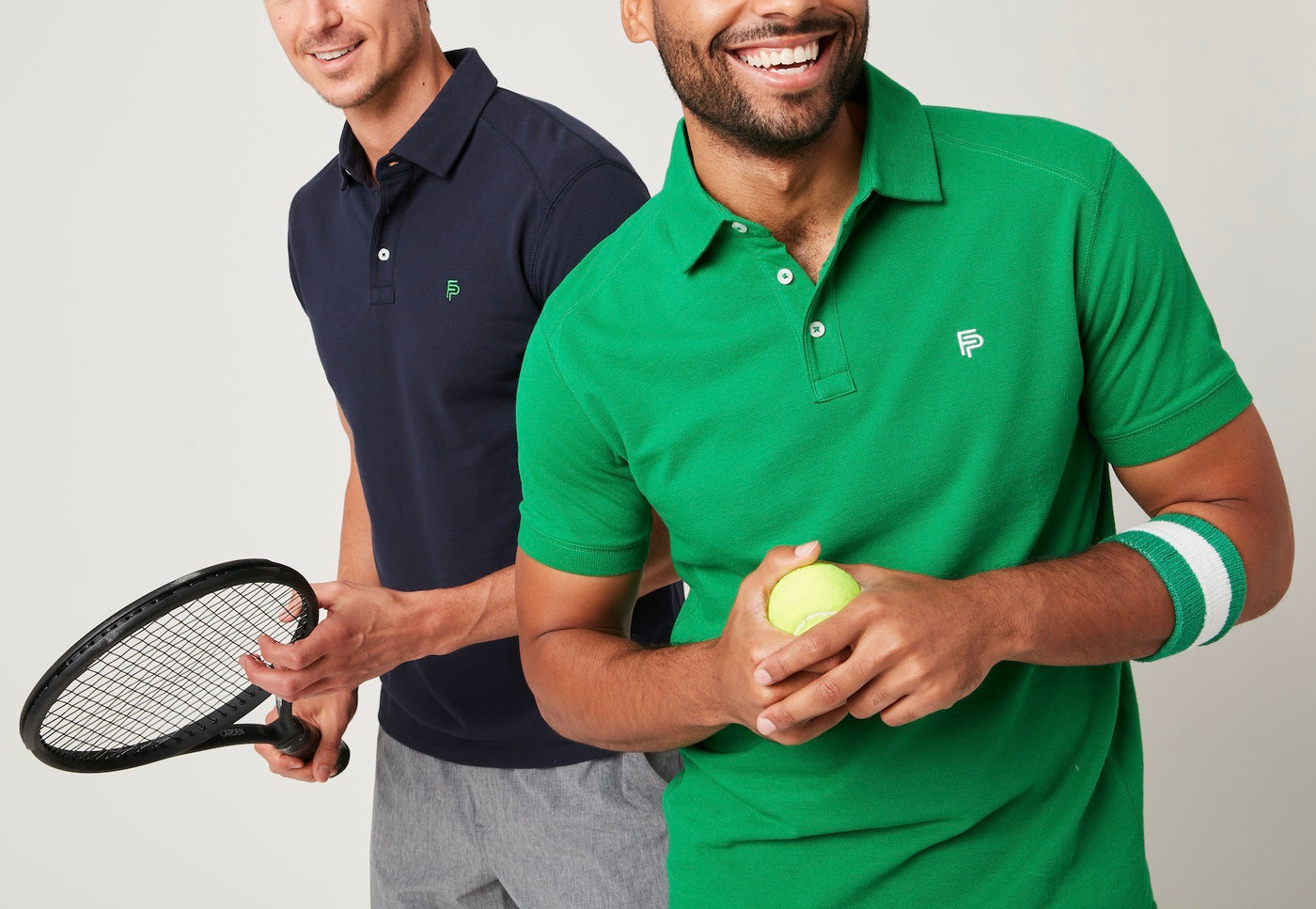 Men's Short Sleeve Match Polo in Navy