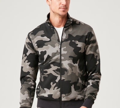 Men's Court Jacket in Black Camo