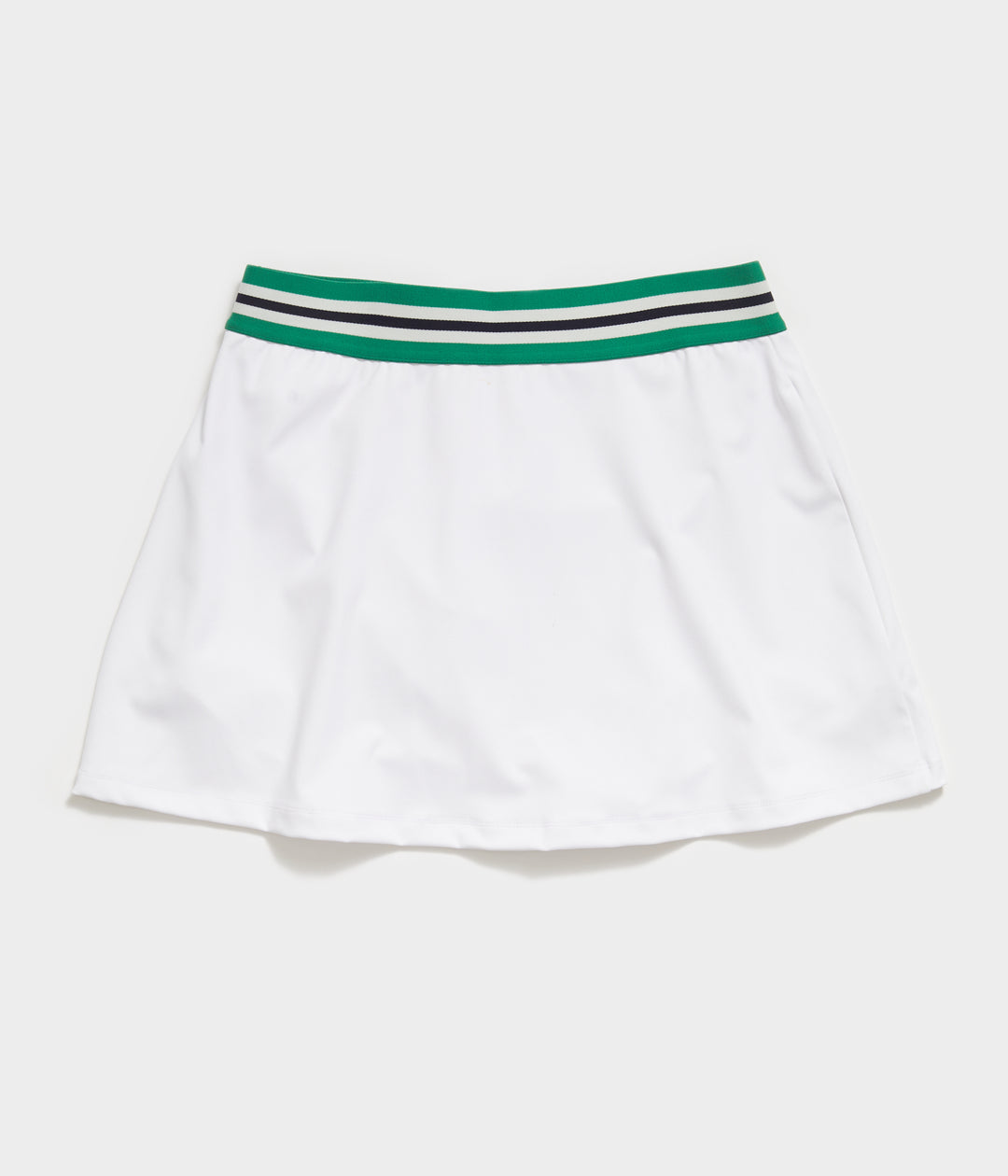 Women's Striped White Tennis Skirt by Flint Park