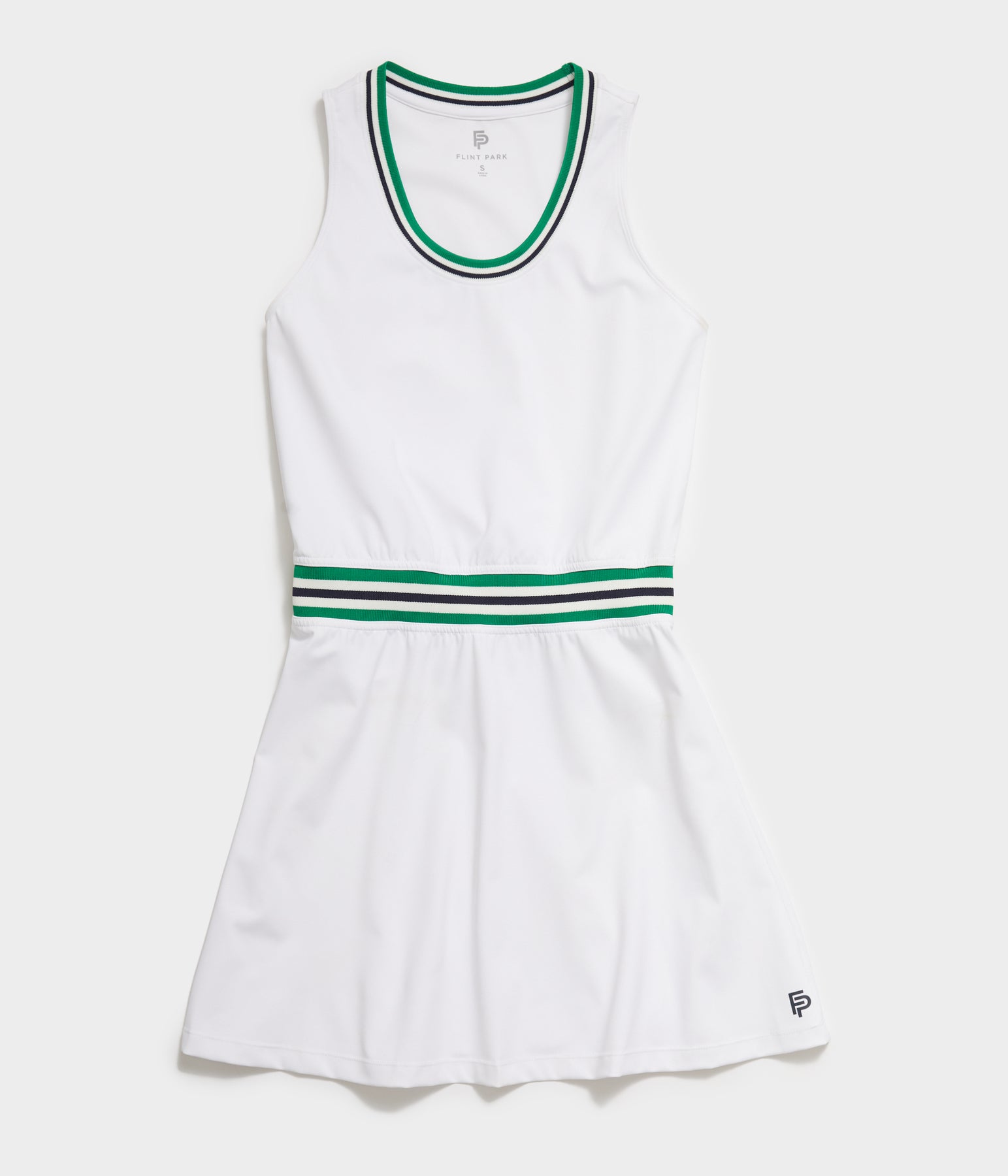 Women's Green Striped White Tennis Dress – Flint Park