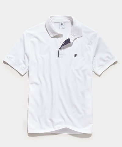 Men's Short Sleeve Tipped Match Polo in White