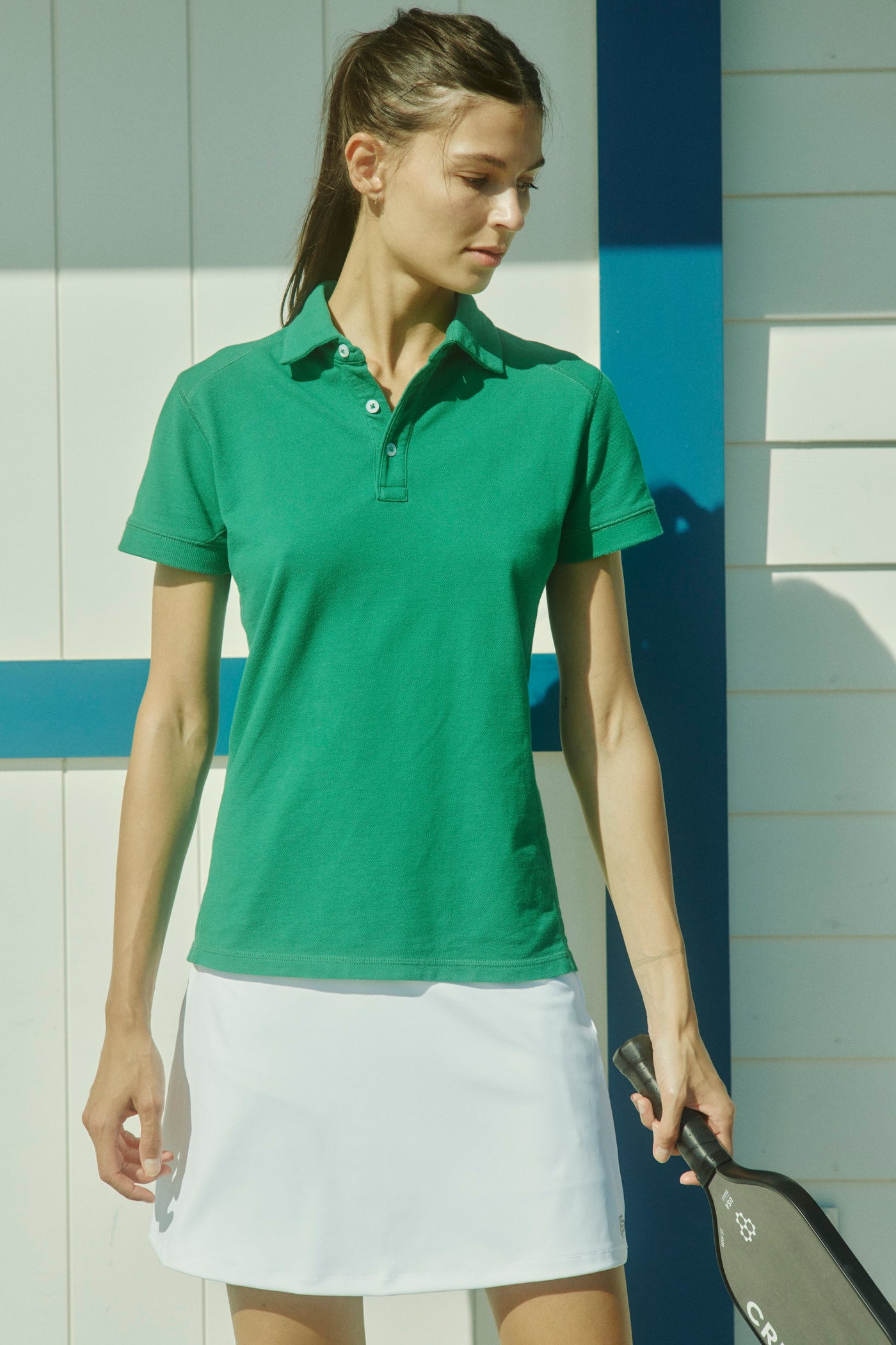Women's Match Polo in Kelly Green