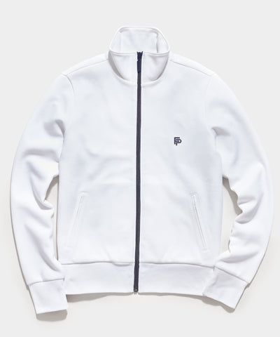 Women's Court Tennis Zip-up Jacket in White by Flint Park