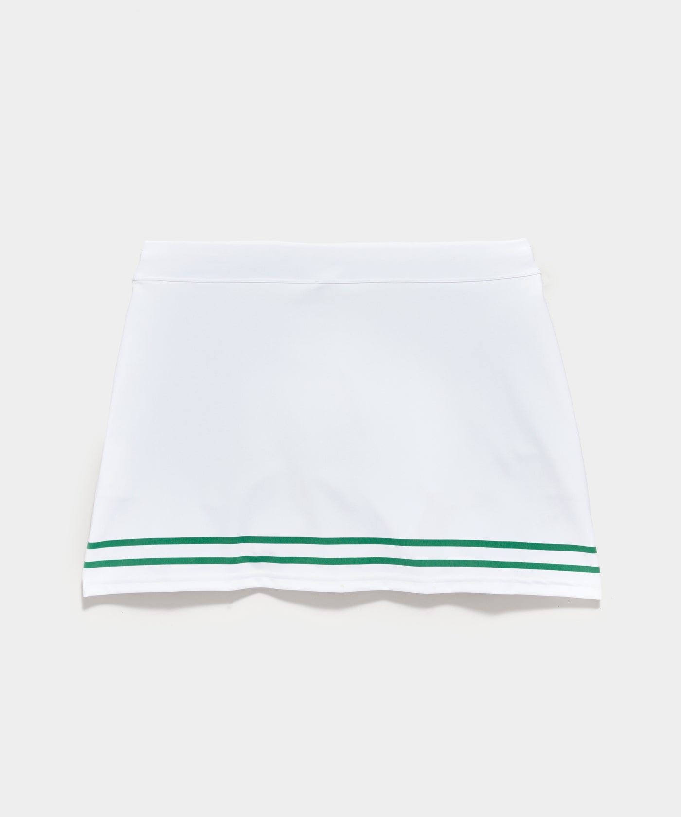 Women's Love Tennis Skirt with built in shorts in White and Kelly Green by Flint Park